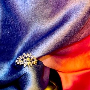 Unheated Marquise Tanzanite 925 Sterling Silver Ring size 10